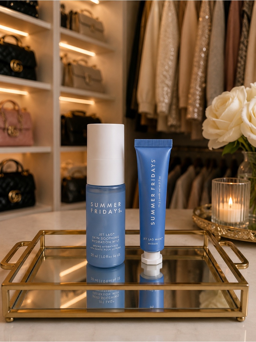 SUMMER FRIDAYS Jet Lag Mask + Hydration Mist Skincare Travel Duo NEW
